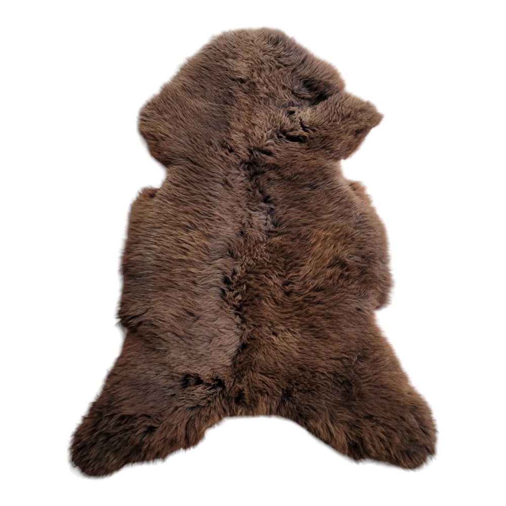 XL Brown Sheepskins 100%Genuine Sheepskin fur rug or chair throw - Picture 5 of 15